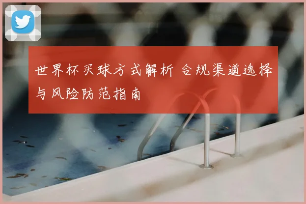 世界杯买球方式解析 合规渠道选择与风险防范指南
